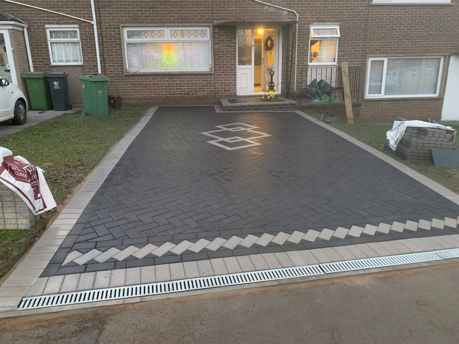 Block paving driveway in Keswick