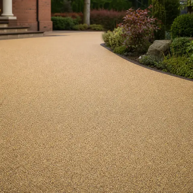 Golden quartz &mdash; a sample of the finish