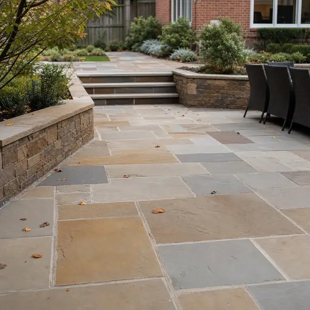 Indian sandstone &mdash; a sample of the finish