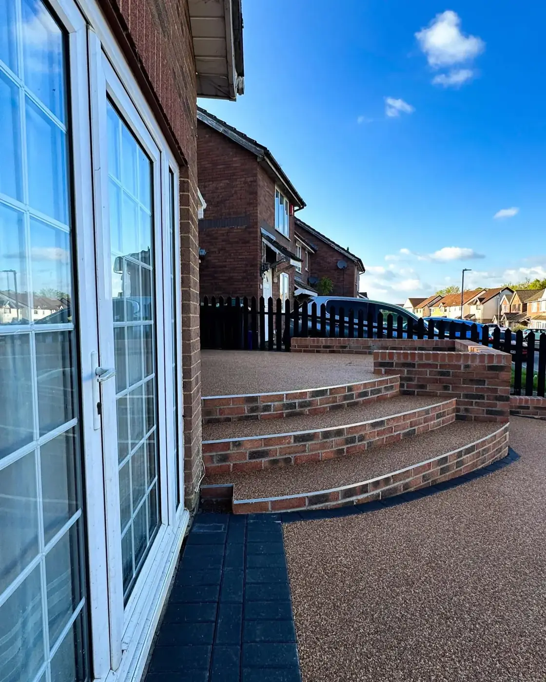 Resin-bound driveway in Cumbria